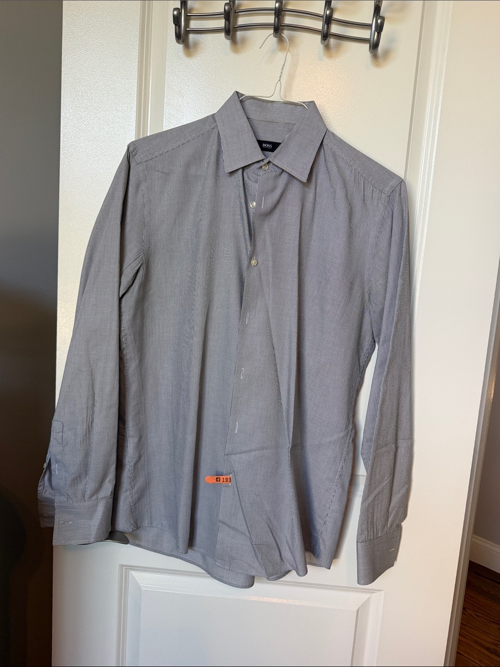 Boss Gray Men's Long-Sleeve Dress Shirt